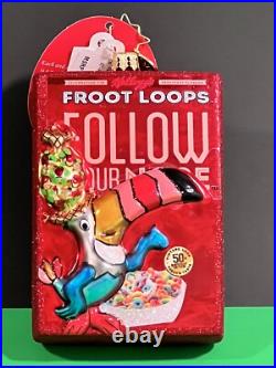 Radko Oot-Fray Oops-Lay Vintage Froot LoopsT! Fruit Loops NEW withTags Christmas
