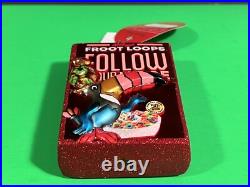 Radko Oot-Fray Oops-Lay Vintage Froot LoopsT! Fruit Loops NEW withTags Christmas