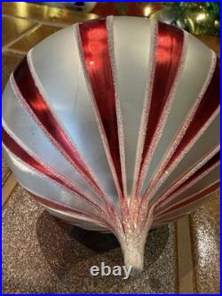 Radko PEPPERMINT TWIST Santa Carousel Christmas Ornament Italy 96-020-0