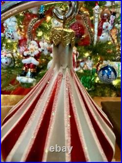 Radko PEPPERMINT TWIST Santa Carousel Christmas Ornament Italy 96-020-0