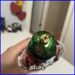 Radko Portrait Santa Legendary Leaps & Boughs Glass Ornament 7.5