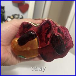 Radko Portrait Santa Legendary Leaps & Boughs Glass Ornament 7.5