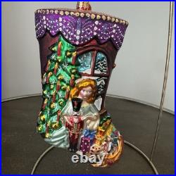 Radko Portrait Stocking Clara's Dream Ornament- 6 1/2 RARE EC #1013570