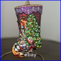 Radko Portrait Stocking Clara's Dream Ornament- 6 1/2 RARE EC #1013570