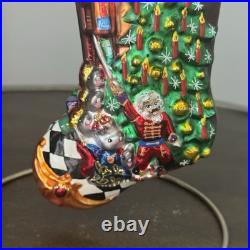 Radko Portrait Stocking Clara's Dream Ornament- 6 1/2 RARE EC #1013570