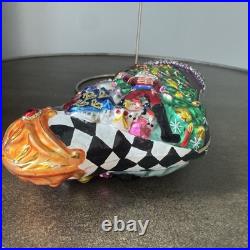 Radko Portrait Stocking Clara's Dream Ornament- 6 1/2 RARE EC #1013570