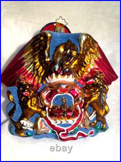 Radko Queen Rock Band A Night At The Opera Crest Christmas Ornament 1020498 New