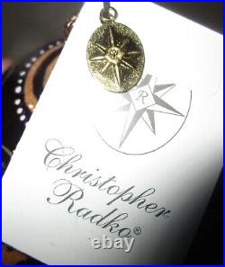 Radko REGAL AMETHYST 00-444-0 Ball Gold Purple Christmas Ornament New NWT + Box