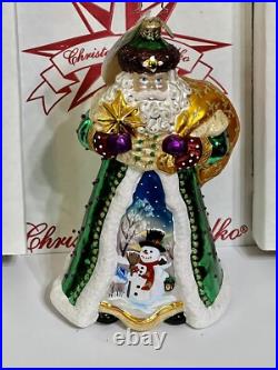 Radko SCENIC SPLENDOR SANTA Ornament LE #277/670 1015245 NWT 8 2010