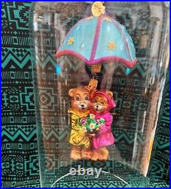 Radko SHOWER ME WITH LOVE Ornament 02-0499-0 Umbrella Bears Easter 7