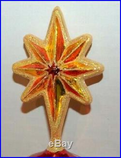 Radko STELLAR STAR FINIAL Christmas Ornament 1011360 HUGE, INCREDIBLE TREE TOP
