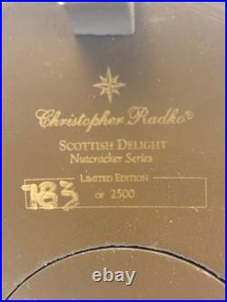 Radko Scottish Delight Musical Nutcracker #738/2500 VG MISSING 1 FOOTING