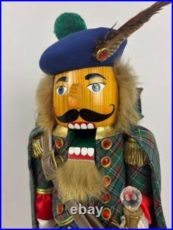 Radko Scottish Delight Musical Nutcracker #738/2500 VG MISSING 1 FOOTING