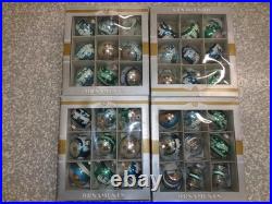 Radko Shiny Brite Christmas Ornaments Lot of 4 Boxes Stencil +