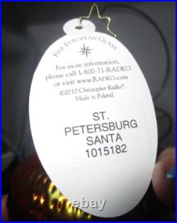 Radko St Petersburg Santa Christmas Ornament 25th Anniversary New NWT 1015182