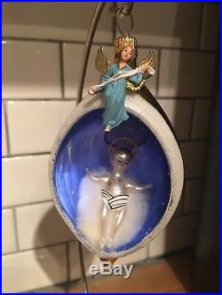 Radko Starry Night 1994 Ornament 94-300-0 Italian Jesus Blue Angel Manger