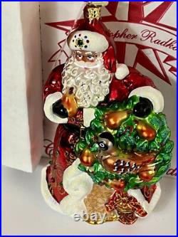 Radko THE PERFECT PEAR Santa 12 Days Of Christmas? Partridge Tree Ornament NWT