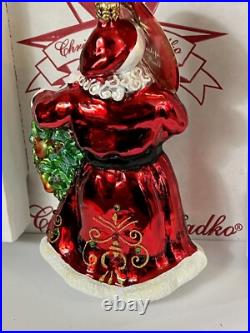 Radko THE PERFECT PEAR Santa 12 Days Of Christmas? Partridge Tree Ornament NWT
