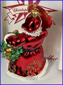 Radko THE PERFECT PEAR Santa 12 Days Of Christmas? Partridge Tree Ornament NWT