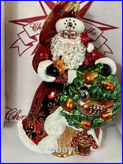 Radko THE PERFECT PEAR Santa 12 Days Of Christmas? Partridge Tree Ornament NWT