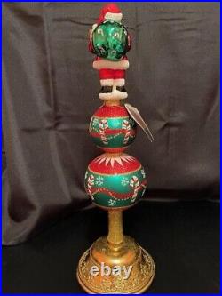 Radko Tip Top Nick (1015811) Finial 2011- 14 inches tall with tags