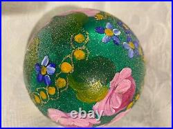 Radko Vintage/Rare Retired Glass Ball Ornament, FIELD BLOSSOM, 97-307-0, NWT