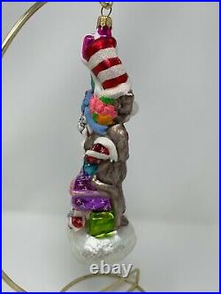 Radko Wubbulous World of Dr. Seuss The Cat In The Hat Glass Ornament 98-SUS-01