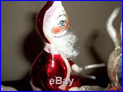 Rare 1988 Limited Edition Christopher Radko Sterling Rider Christmas Ornament