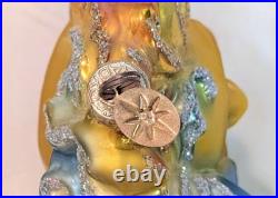Rare 2001 Radko Brother Sun Sister Moon Celestial Ornament Vintage Y2K & Stand Rare 2001 Radko Brother Sun Sister Moon Celestial Ornament Vintage Y2K & Stand