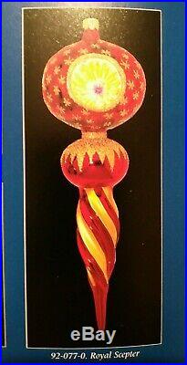 Rare 92-087- Christopher Radko Royal Scepter Blown Glass Christmas Ornament 10