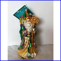 Rare Christopher Radko 7 St Paddy Claus with box & tags, made in Poland ca 2006