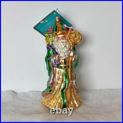 Rare Christopher Radko 7 St Paddy Claus with box & tags, made in Poland ca 2006