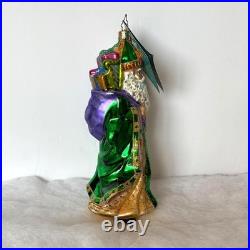 Rare Christopher Radko 7 St Paddy Claus with box & tags, made in Poland ca 2006