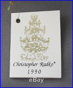 Rare Christopher Radko Byzantium Christmas 1990 Ornament 90-103-0 Orange A