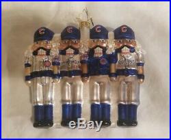 Rare Christopher Radko Chicago Cubs Nutcracker Ornament LIMITED EDITION 298/1800