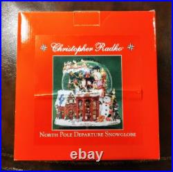 Rare Christopher Radko Christmas North Pole Departure Snowglobe Musical Sealed Rare Christopher Radko Christmas North Pole Departure Snowglobe Musical Sealed
