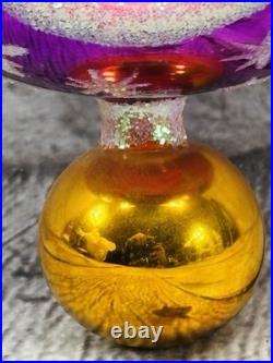 Rare Christopher Radko Dream Cone Triple Reflector Finial 11 Vintage Ornament