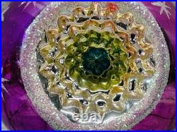 Rare Christopher Radko Dream Cone Triple Reflector Finial 11 Vintage Ornament