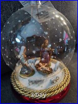 Rare Christopher Radko Nativity Snowfall Ornament