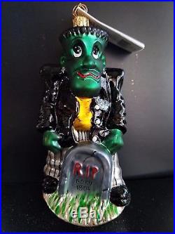 Rare Christopher Radko Universal Studios FRANKENSTEIN Monster Halloween Ornament
