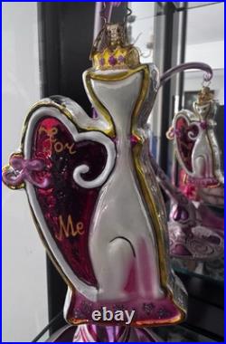 Rare Christopher Radko Valentine's Day Christmas Ornament Cat