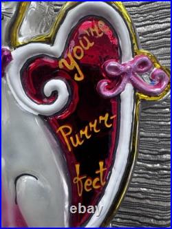 Rare Christopher Radko Valentine's Day Christmas Ornament Cat