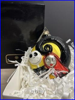 Rare DISNEY Christopher Radko JACK & SALLY Nightmare Before Christmas Ornament Rare DISNEY Christopher Radko JACK & SALLY Nightmare Before Christmas Ornament