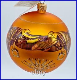 Rare Jumbo Christopher Radko Golden Isis 1996 Egyptian Glass Ornament 4 NWT