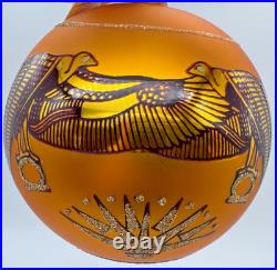 Rare Jumbo Christopher Radko Golden Isis 1996 Egyptian Glass Ornament 4 NWT