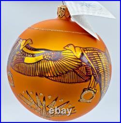 Rare Jumbo Christopher Radko Golden Isis 1996 Egyptian Glass Ornament 4 NWT