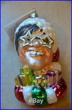 Rare Le Christopher Radko Sir Elton Claus Elton John Santa Christmas Ornament