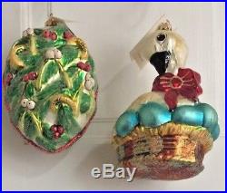 Rare Lot of 12 Christopher Radko Twelve Days of Christmas Ornaments
