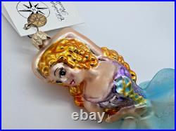 Rare Matching Pair Christopher Radko Pas De Deux Ballet Couple Glass Ornaments