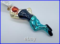 Rare Matching Pair Christopher Radko Pas De Deux Ballet Couple Glass Ornaments